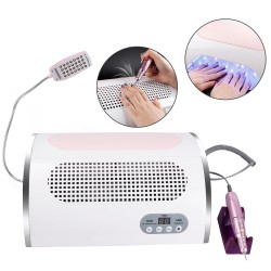 All in 1 - nail dryer / nail dust collector / nail drill - LED UV lamp - 54W - 25000RPMEquipment