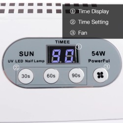 All in 1 - nail dryer / nail dust collector / nail drill - LED UV lamp - 54W - 25000RPMEquipment
