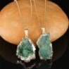 Natural crystal stone pendant - with necklaceNecklaces