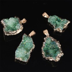 Natural crystal stone pendant - with necklaceNecklaces