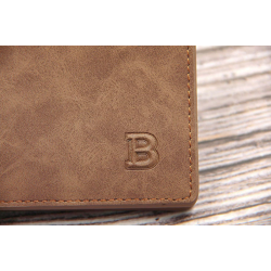 Short leather wallet - cards holder - with zipperWallets