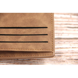 Short leather wallet - cards holder - with zipperWallets
