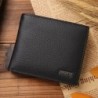 Classic men's wallet - card holder - zipper - genuine leatherWallets