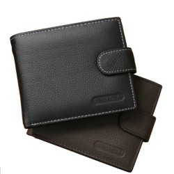 Short men's wallet - card holder - genuine leatherWallets