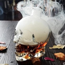 Skull shaped glass decanter - for vodka / whiskey / wine - 180ml - 400ml - 750mlBar supply
