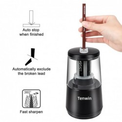 Automatic electric pencil sharpener - adjustable size - USB / battery poweredPencil sharpeners