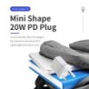 Wall charger - UK plug - type-C / USB dual ports - PD - fast charging - 20WChargers