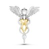 Tooth / wings / crystal - dentist broochBrooches