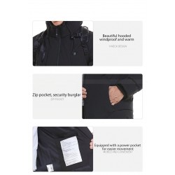 USB - electric heated thermal jacket with hood / zippersJackets