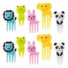 Farm / jungle animals - fruit / desserts forks - 10 piecesCutlery