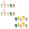 Farm / jungle animals - fruit / desserts forks - 10 piecesCutlery