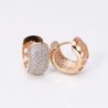 Elegant small hoop earrings - full zirconEarrings