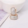Elegant small hoop earrings - full zirconEarrings