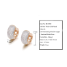 Elegant small hoop earrings - full zirconEarrings