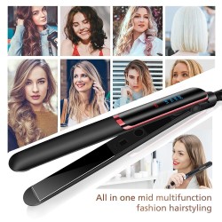 Hair straightener / curler - temperature control - fast heating - wet / dry hairHair straighteners