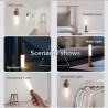 LED wooden wall light - infrared / night sensor - wireless - USB chargingWall lights