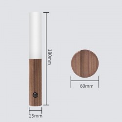 LED wooden wall light - infrared / night sensor - wireless - USB chargingWall lights