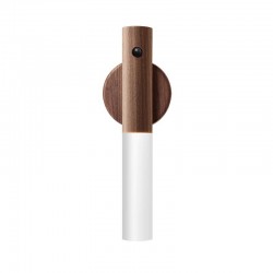 LED wooden wall light - infrared / night sensor - wireless - USB chargingWall lights