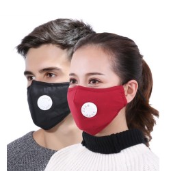 Protective face / mouth face mask - PM25 activated carbon filter - air valveMouth masks