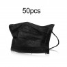 Protective face / mouth mask - disposable - black - 50 piecesMouth masks