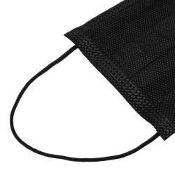 Protective face / mouth mask - disposable - black - 50 piecesMouth masks