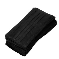 Protective face / mouth mask - disposable - black - 50 piecesMouth masks