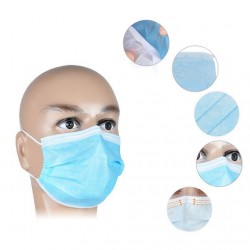 Disposable face / mouth mask - disposable - blue - 50 piecesMouth masks