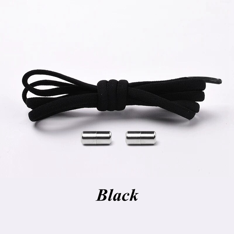Elastic shoelaces - with metal locking buckles - 1 pairShoes