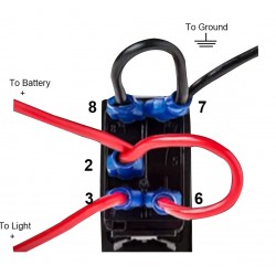 Car switch light - LED toggle switch - waterproof - 12V / 24VSwitches