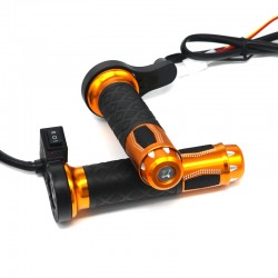 22mm - 7/8" - 12V - motorcycle handlebars - electric heated grips - aluminum - 2 piecesHand Grips & End