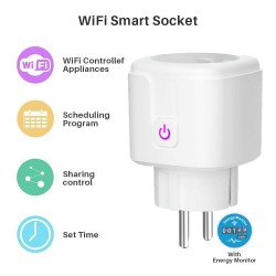 16A - WiFi - Smart plug - socket with power energy monitor - Alexa / Google assistantPlugs