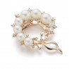 Crystal flower with rhinestones - elegant broochBrooches