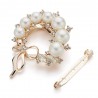 Crystal flower with rhinestones - elegant broochBrooches