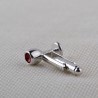 Wine glass / bottle - silver cufflinksCufflinks