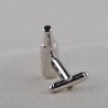 Wine glass / bottle - silver cufflinksCufflinks