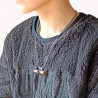 Dumbbell pendant with necklace - stainless steelNecklaces