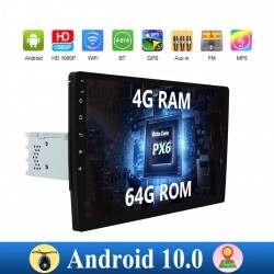 Car radio with touch screen - Android 10 - 2DIN - WiFi - GPS - Bluetooth - FM - AM - RDS - SWC - DSPDin 2