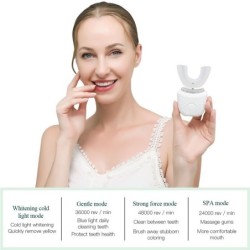 Automatic electric toothbrush - teeth whitening - blue light - waterproofTeeth Whitening