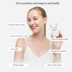 Automatic electric toothbrush - teeth whitening - blue light - waterproofTeeth Whitening