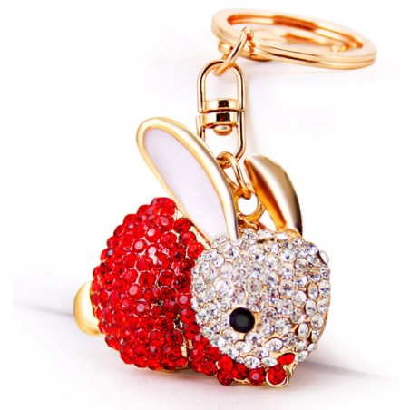 Crystal rabbit - keychainKeyrings