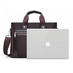 Elegant leather shoulder bag - wideBags