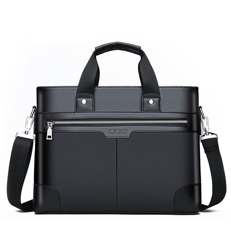 Elegant leather shoulder bag - wideBags