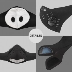 Protective face / mouth mask - KN95 - with PM25 filter - air valve - anti bacterialMouth masks