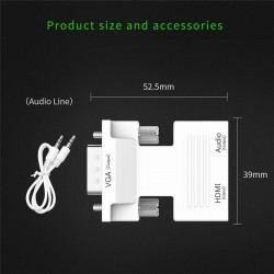 Robotsky - HDMI to VGA adapter - digital converter - 1080PCables