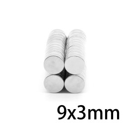 N35 - neodymium magnet - strong disc - 9mm * 3mm - 20 piecesN35