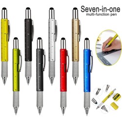 7 in 1 multifunction pen - ruler - screwdriver - spirit level - touch screen stylusPens & Pencils