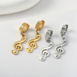 Long earrings with musical notesEarrings