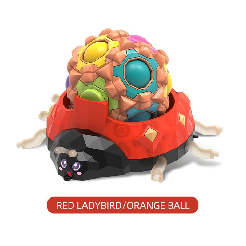 Ladybird - magic massage cube - sensory / spinning toy - LEDFidget Spinner
