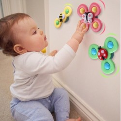 Baby rotatable toy - fidget spinner - with suction cup - 3 piecesFidget Spinner