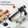 Cookie press gun - icing / decorating - stainless steel - setBakeware
